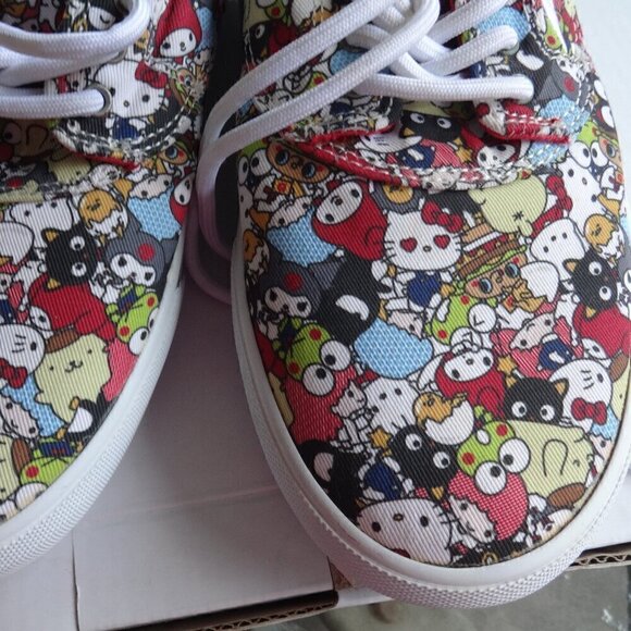 LAKAI Hello Sanrio canvas sneakers size men's/youth 4, Camby style, Kitty print - Picture 11 of 15
